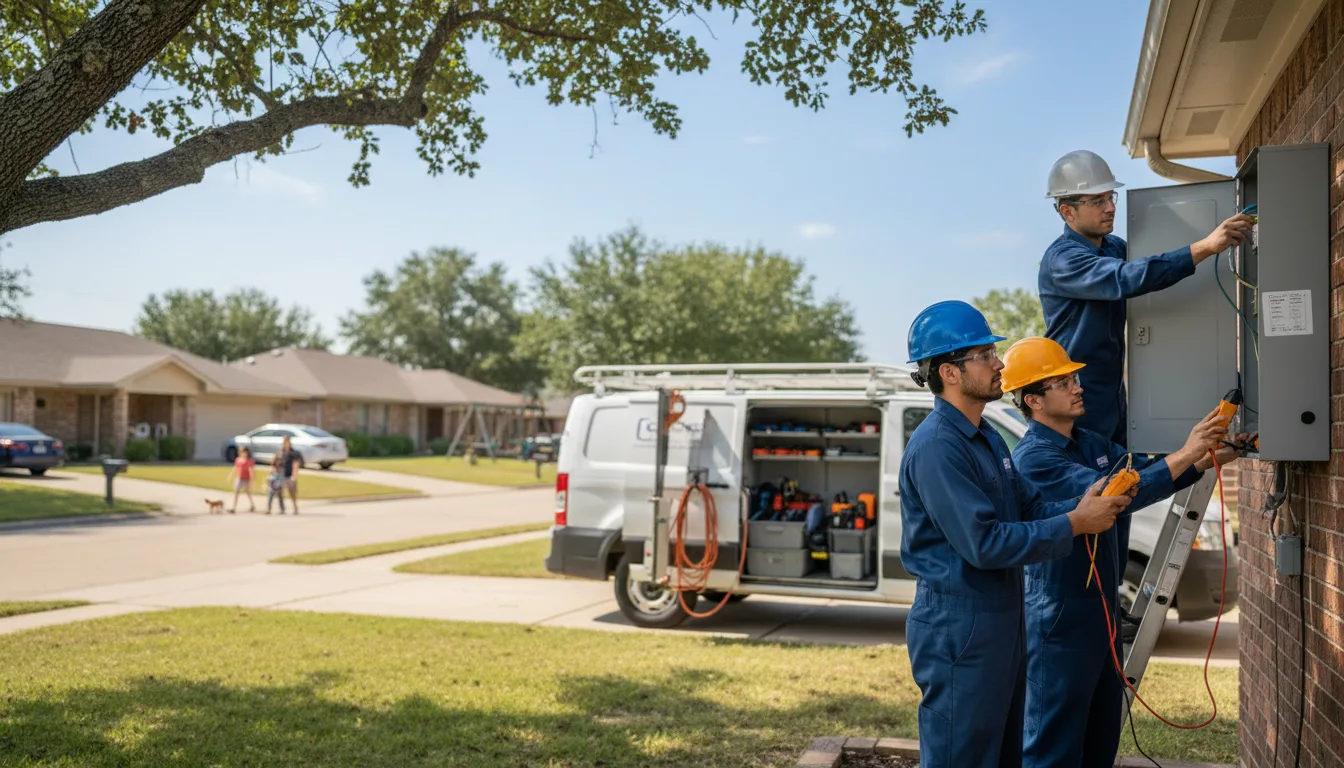 Certified electrician providing emergency electrical services in Arlington, NE